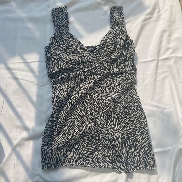 vintage zebra print top - Picture 1 of 5